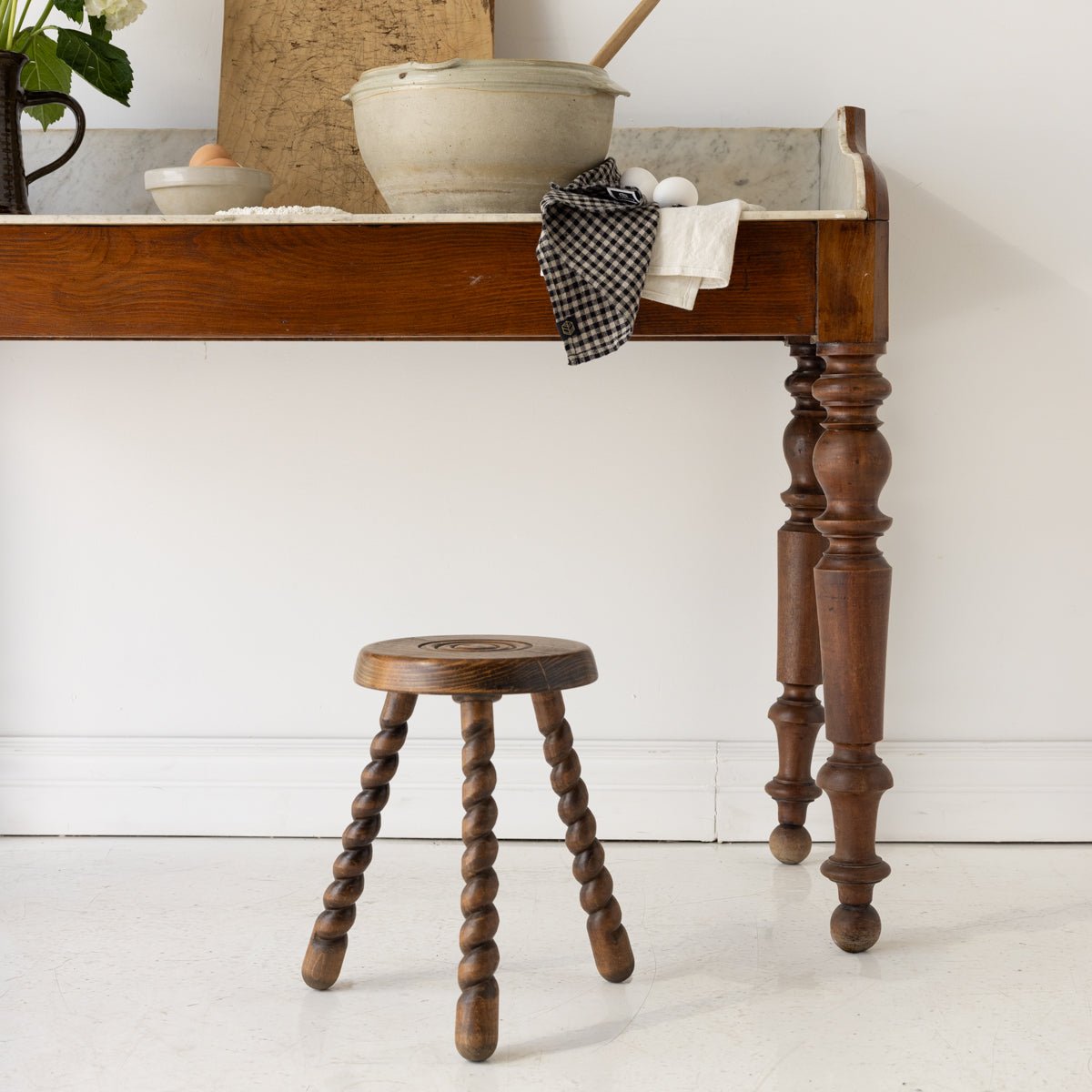 Vintage Marble Console - elsie green - furniture