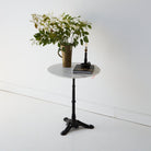 Vintage Marble Pedestal Table - elsie green - furniture