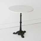Vintage Marble Pedestal Table - elsie green - furniture