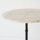Vintage Marble Pedestal Table - elsie green - furniture