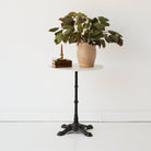 Vintage Marble Pedestal Table - elsie green - furniture