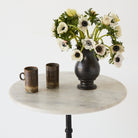 Vintage Marble Pedestal Table - elsie green - furniture