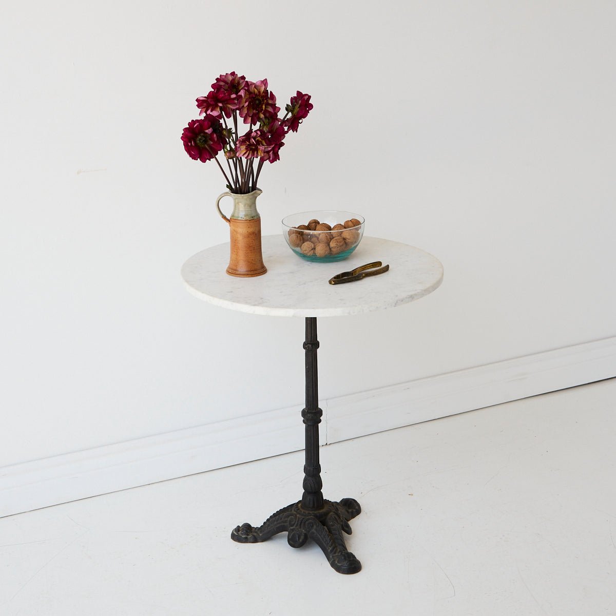 Vintage Marble Pedestal Table - elsie green - furniture