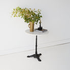 Vintage Marble Pedestal Table - elsie green - furniture