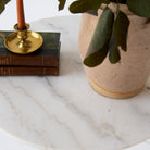 Vintage Marble Pedestal Table - elsie green - furniture