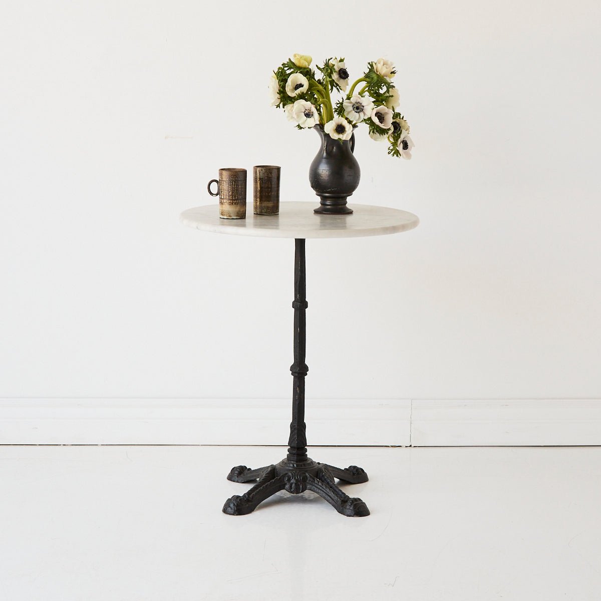 Vintage Marble Pedestal Table - elsie green - furniture