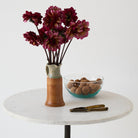 Vintage Marble Pedestal Table - elsie green - furniture