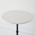 Vintage Marble Pedestal Table - elsie green - furniture