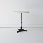 Vintage Marble Pedestal Table - elsie green - furniture