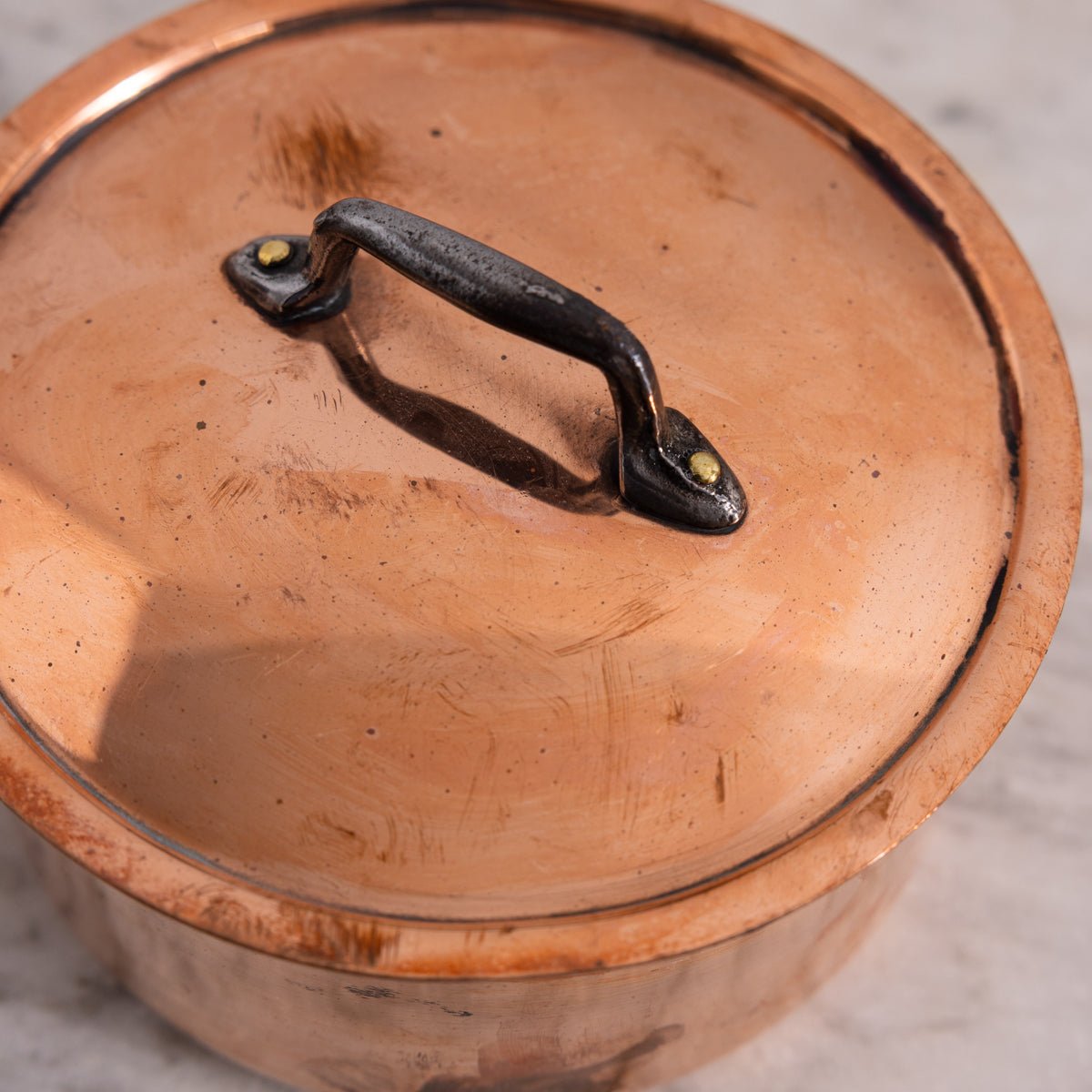 Vintage Metaux Ouvres Copper Pot - elsie green - the french kitchen