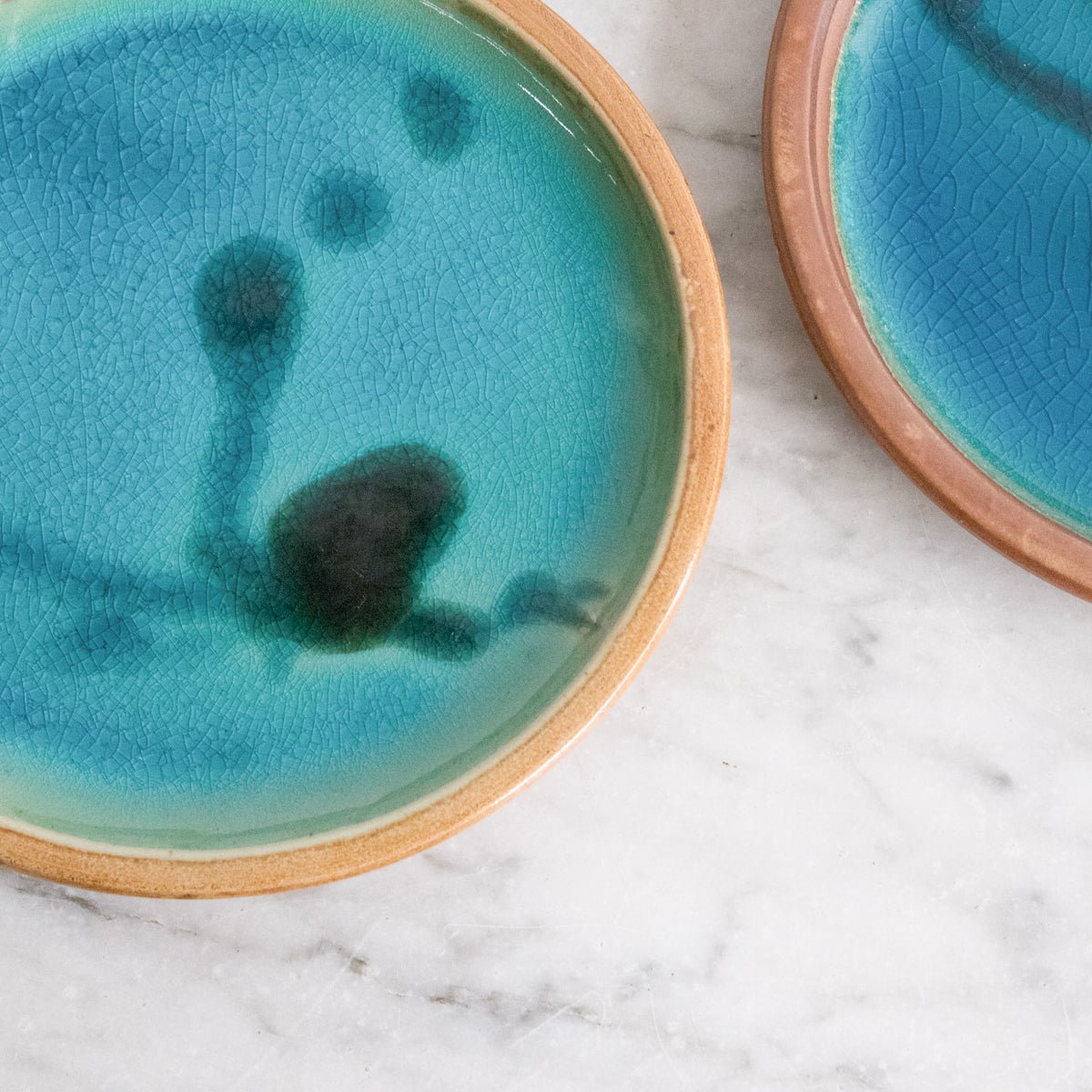 Vintage Mid - Century Stoneware Plate Set of 11 - elsie green - the french kitchen