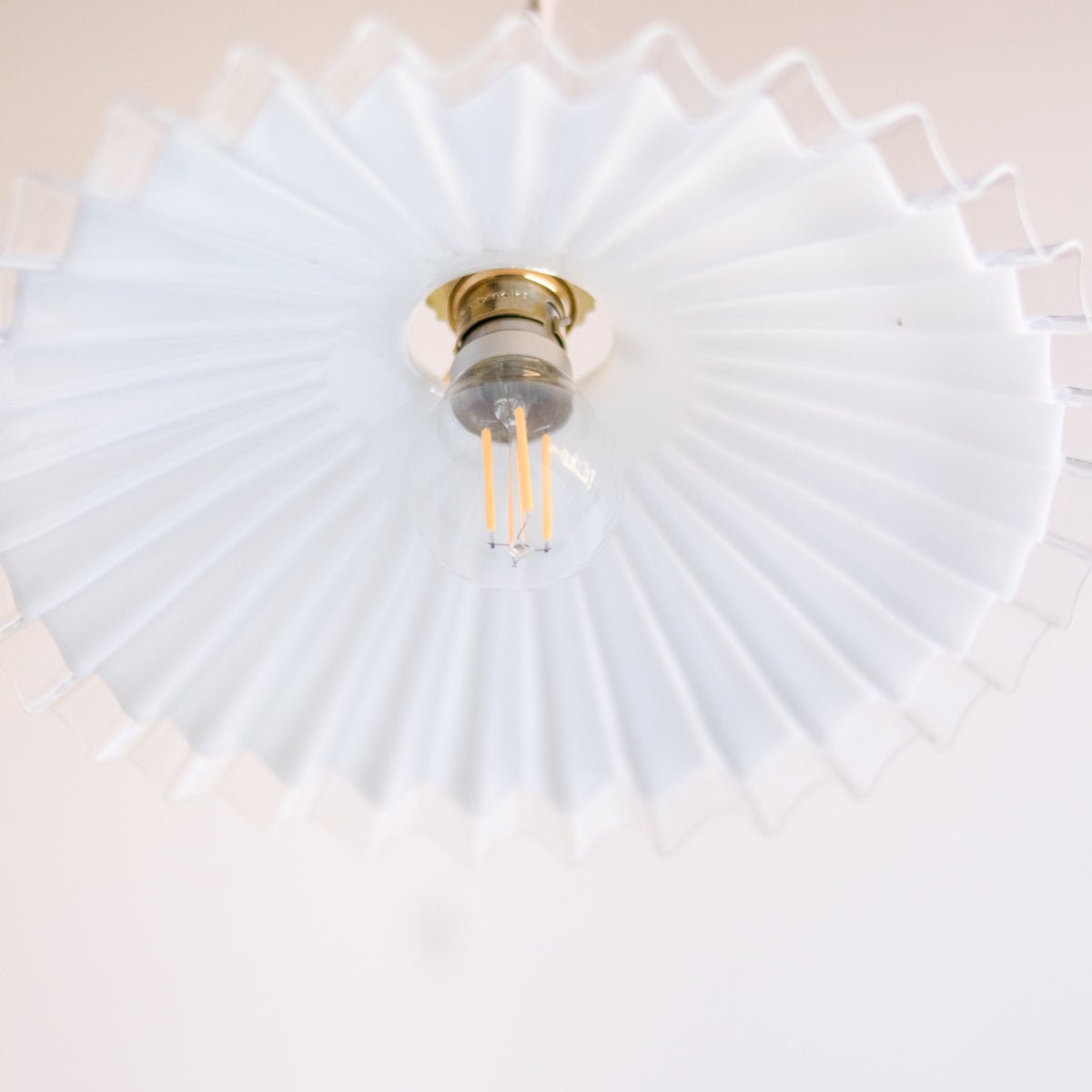 Vintage Milk Glass Pendant - elsie green - Decor