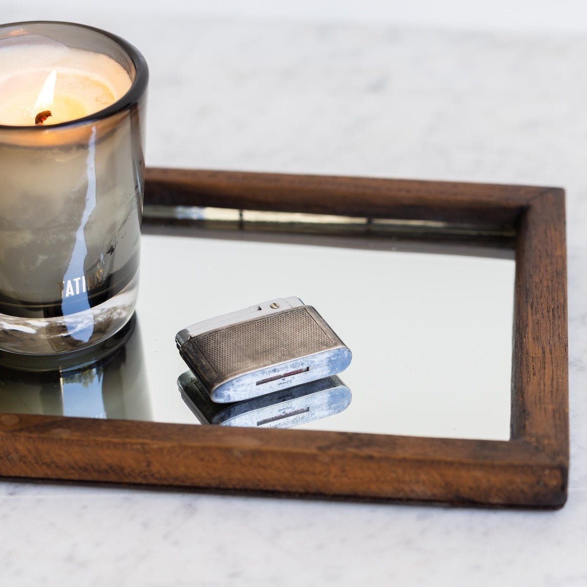 Vintage Mirrored Tray - elsie green - decor