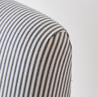 Vintage Napoleon Arm Chair | Indigo Ticking - elsie green - Furniture