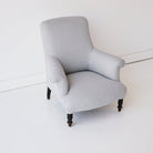 Vintage Napoleon Arm Chair | Indigo Ticking - elsie green - Furniture