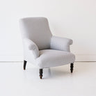 Vintage Napoleon Arm Chair | Indigo Ticking - elsie green - Furniture