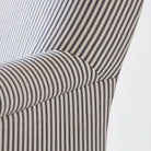 Vintage Napoleon Arm Chair | Indigo Ticking - elsie green - Furniture