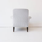 Vintage Napoleon Arm Chair | Indigo Ticking - elsie green - Furniture