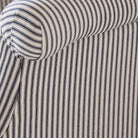 Vintage Napoleon Arm Chair | Indigo Ticking - elsie green - Furniture