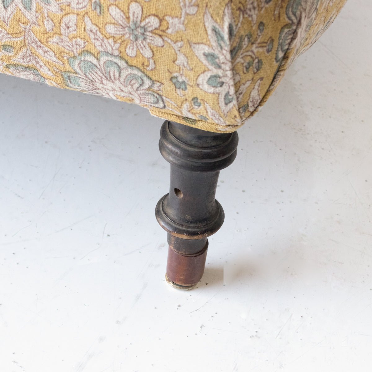 Vintage Napoleon Chaise | Kundan Stone - elsie green - furniture