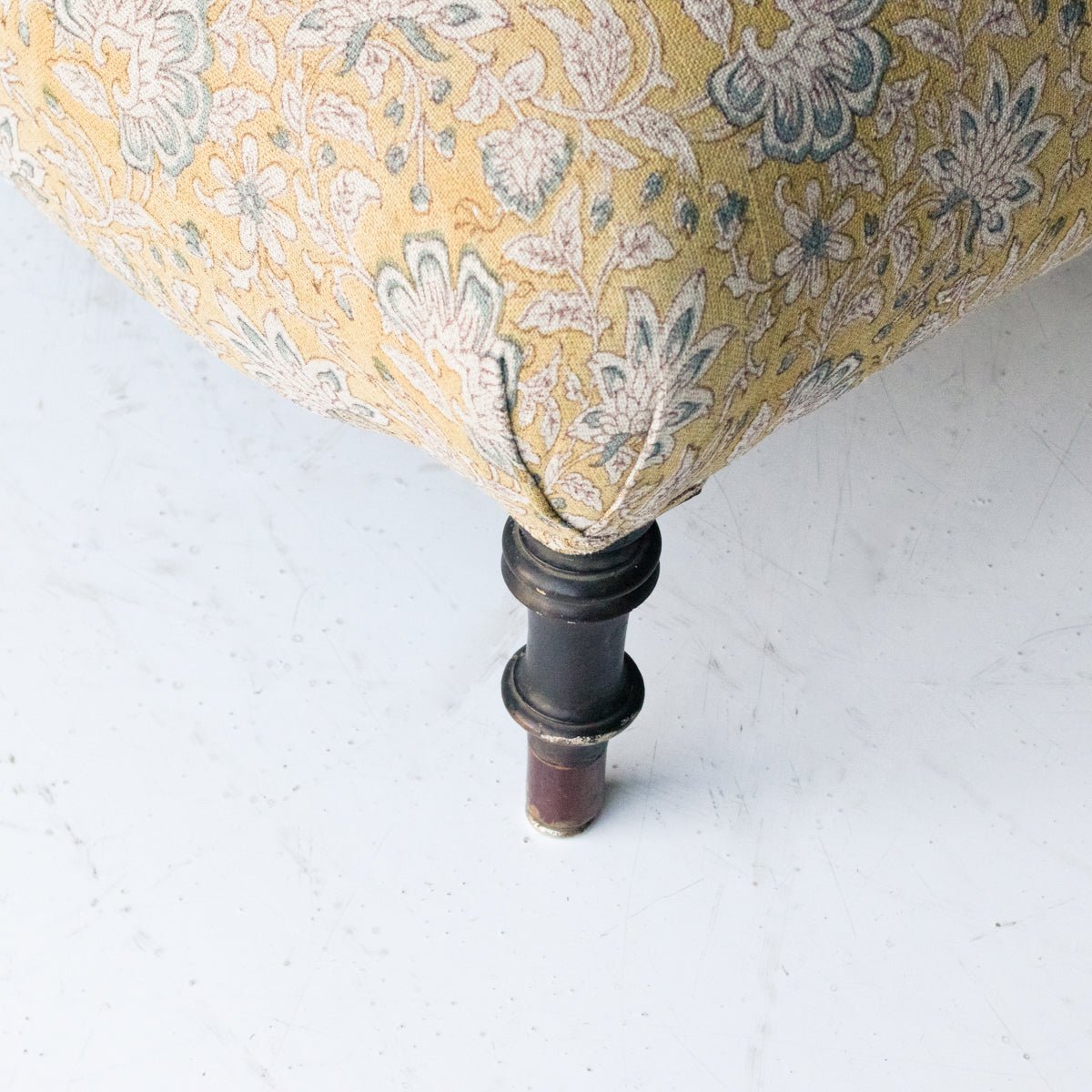 Vintage Napoleon Chaise | Kundan Stone - elsie green - furniture