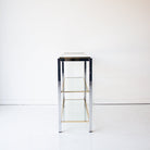 Vintage Nickel & Brass Console - elsie green - furniture