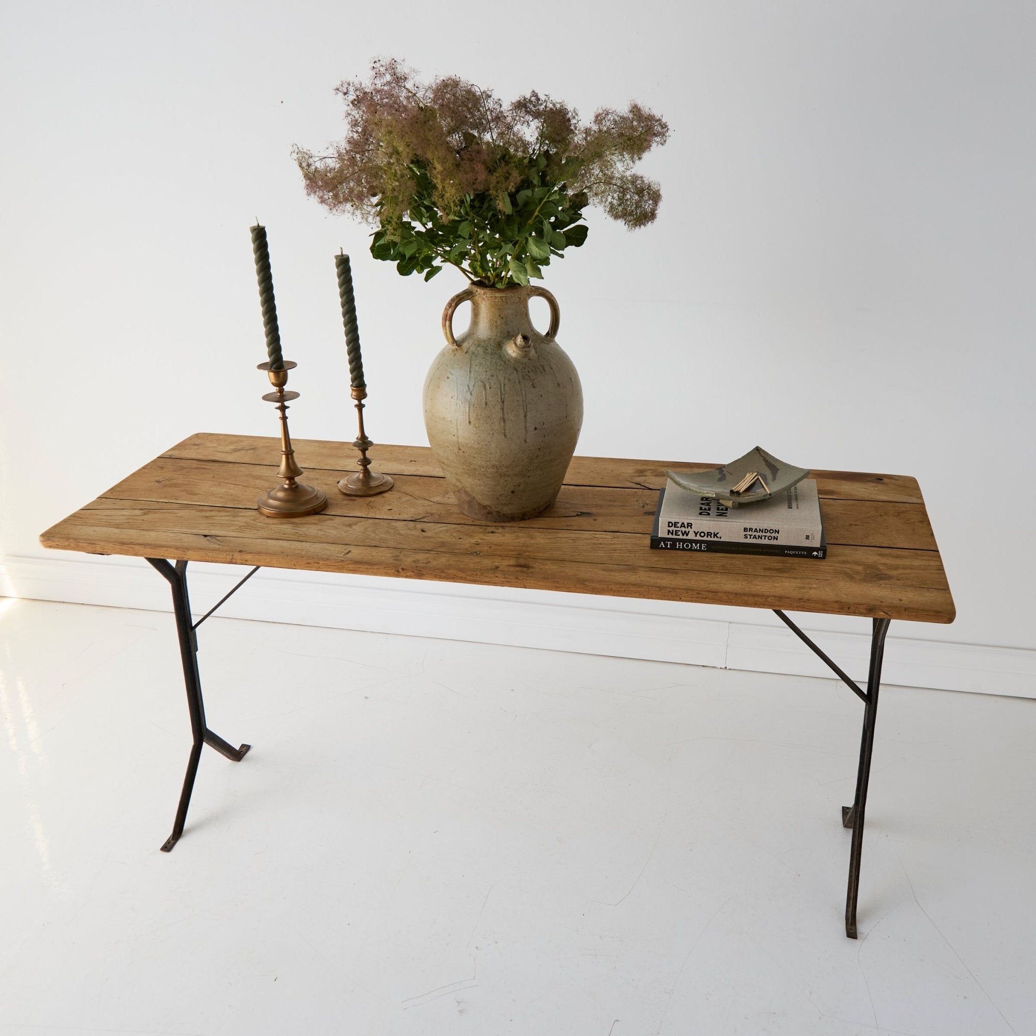 Vintage Oak Bistro Console - elsie green - furniture