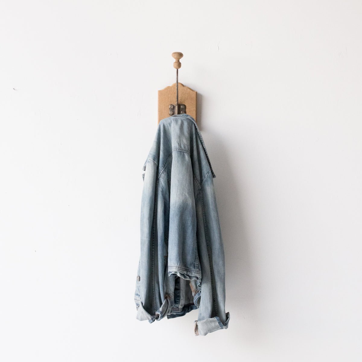 Vintage Oak Coat Hook - elsie green - decor