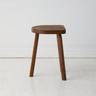 Vintage Oak Half Moon Stool Set of 4 - elsie green - Furniture