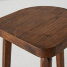 Vintage Oak Half Moon Stool Set of 4 - elsie green - Furniture