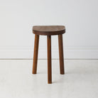 Vintage Oak Half Moon Stool Set of 4 - elsie green - Furniture