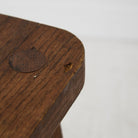 Vintage Oak Half Moon Stool Set of 4 - elsie green - Furniture
