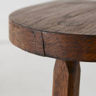 Vintage Oak Half Moon Stool Set of 4 - elsie green - Furniture