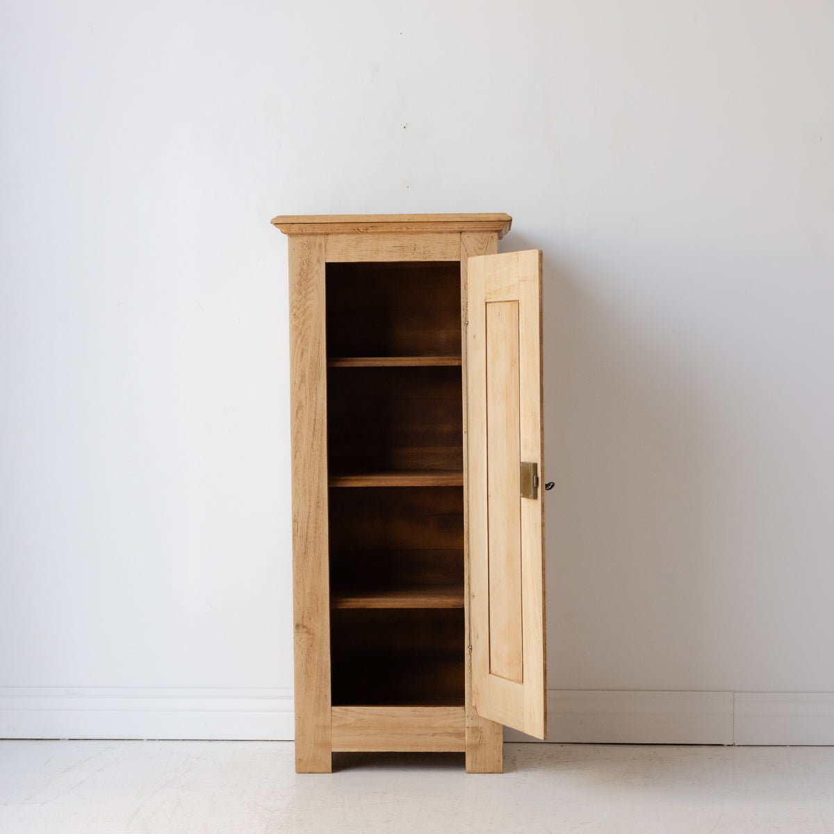 Vintage Oak Linen Cabinet - elsie green - furniture