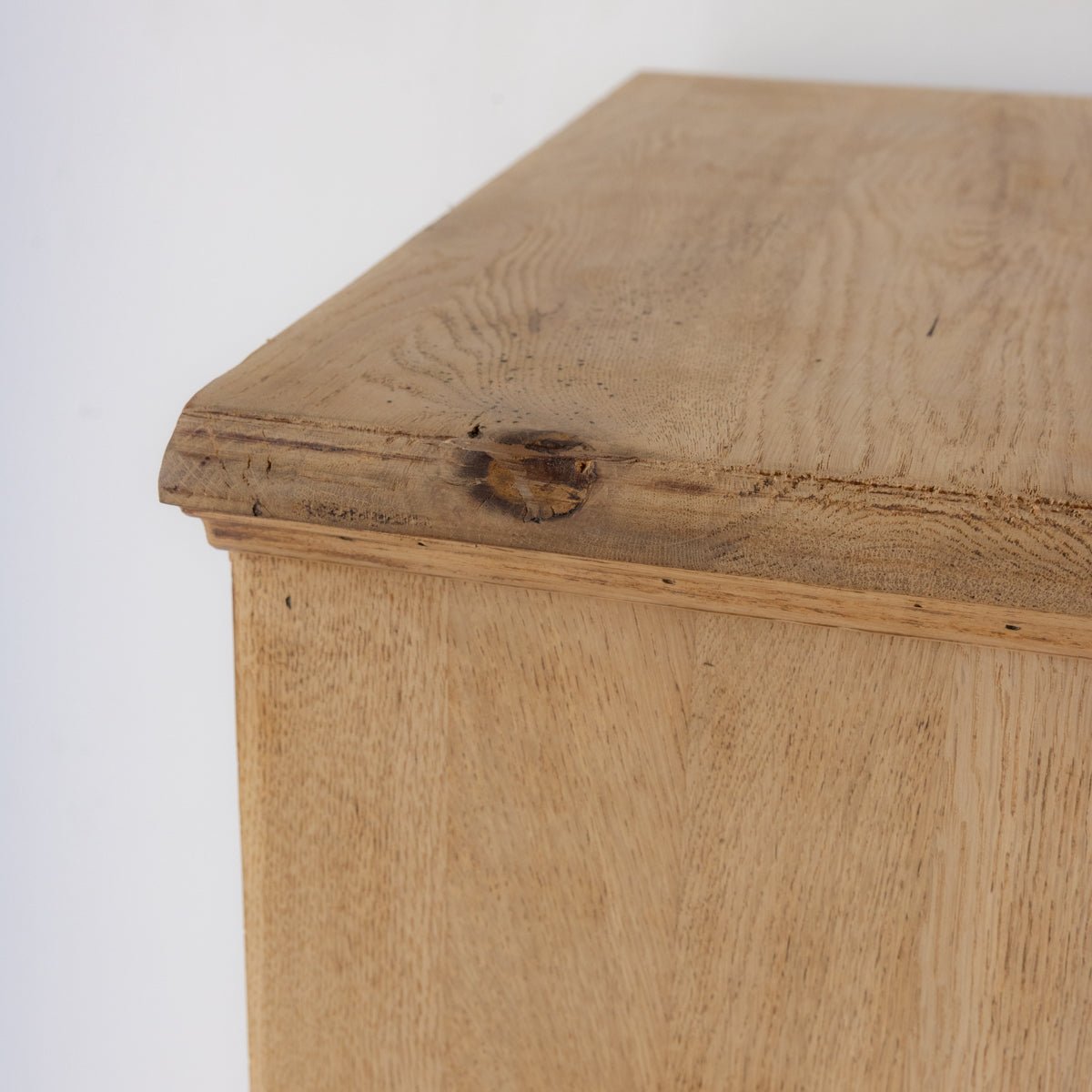 Vintage Oak Linen Cabinet - elsie green - furniture