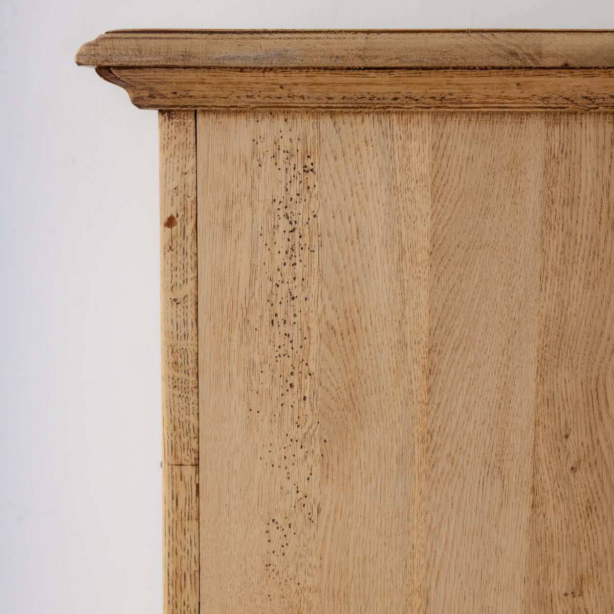 Vintage Oak Linen Cabinet - elsie green - furniture