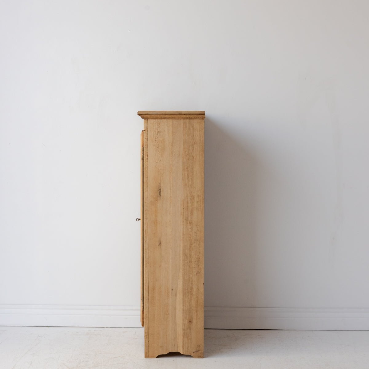 Vintage Oak Linen Cabinet - elsie green - furniture
