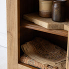 Vintage Oak Linen Cabinet - elsie green - furniture