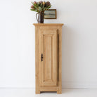 Vintage Oak Linen Cabinet - elsie green - furniture