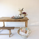 Vintage Oak Outdoor Table - elsie green - Furniture