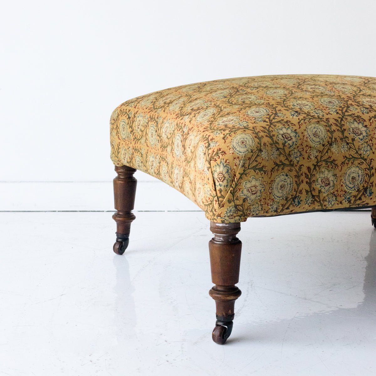 Vintage Ottoman | Marcelle Gold - elsie green - furniture