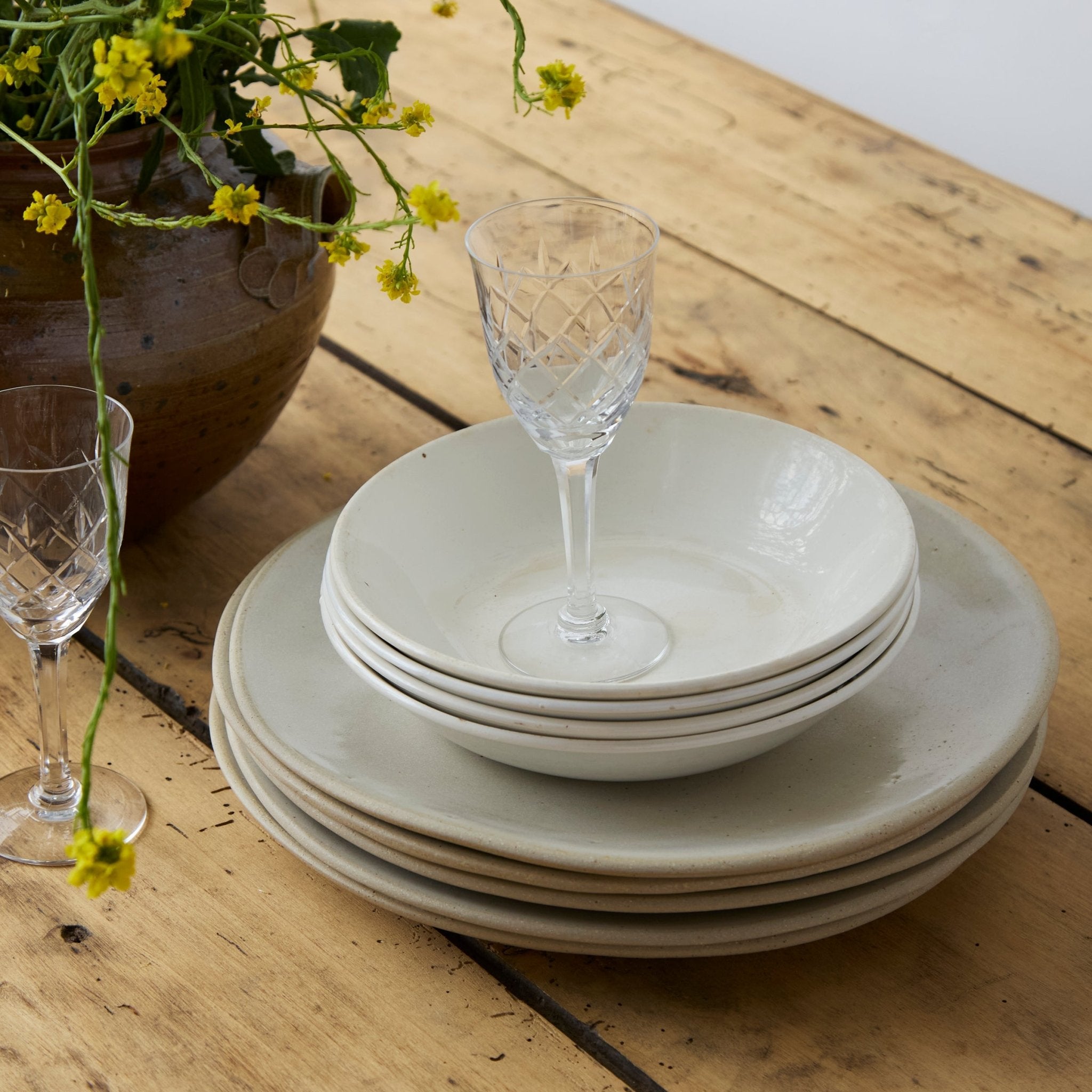 Vintage Oval Farm Table - elsie green - furniture