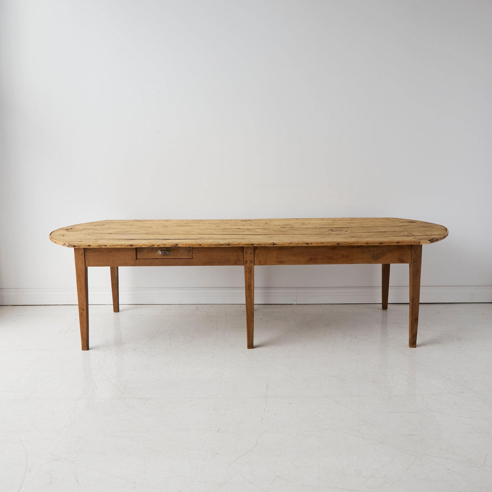 Vintage Oval Farm Table - elsie green - furniture
