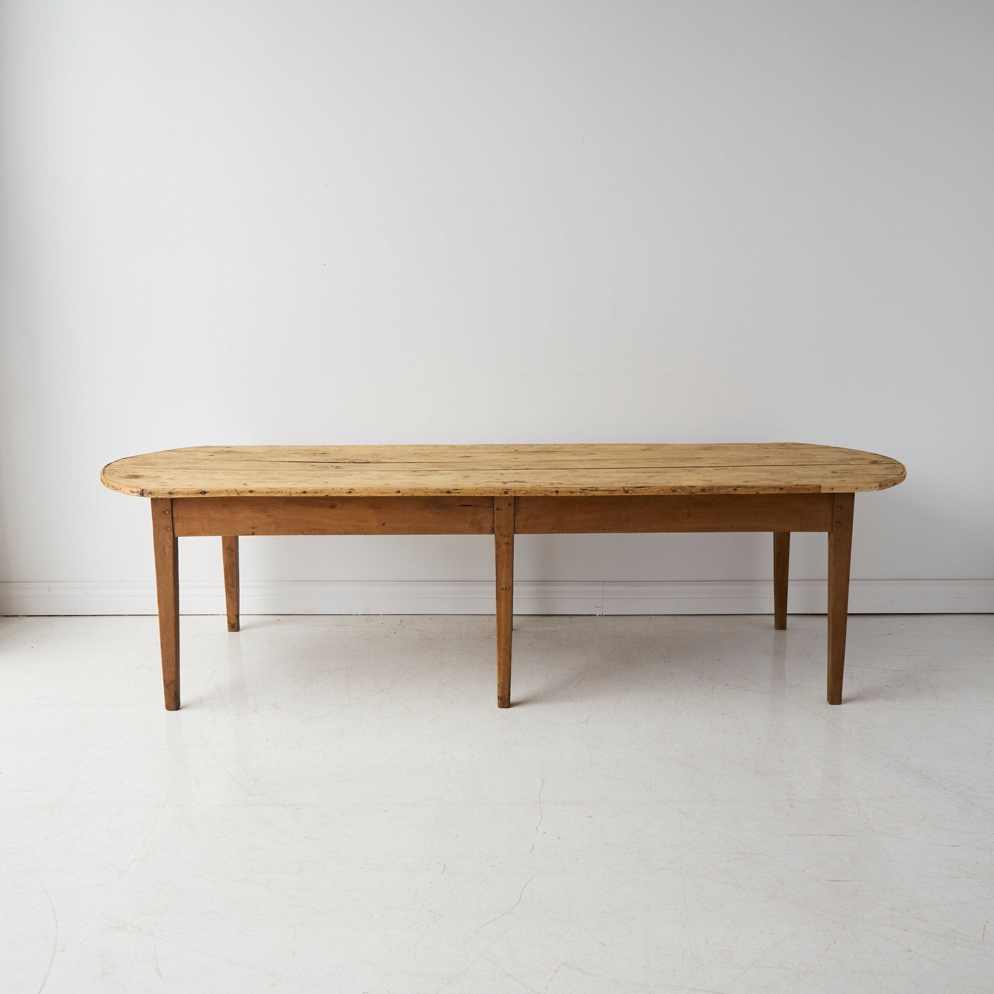 Vintage Oval Farm Table - elsie green - furniture