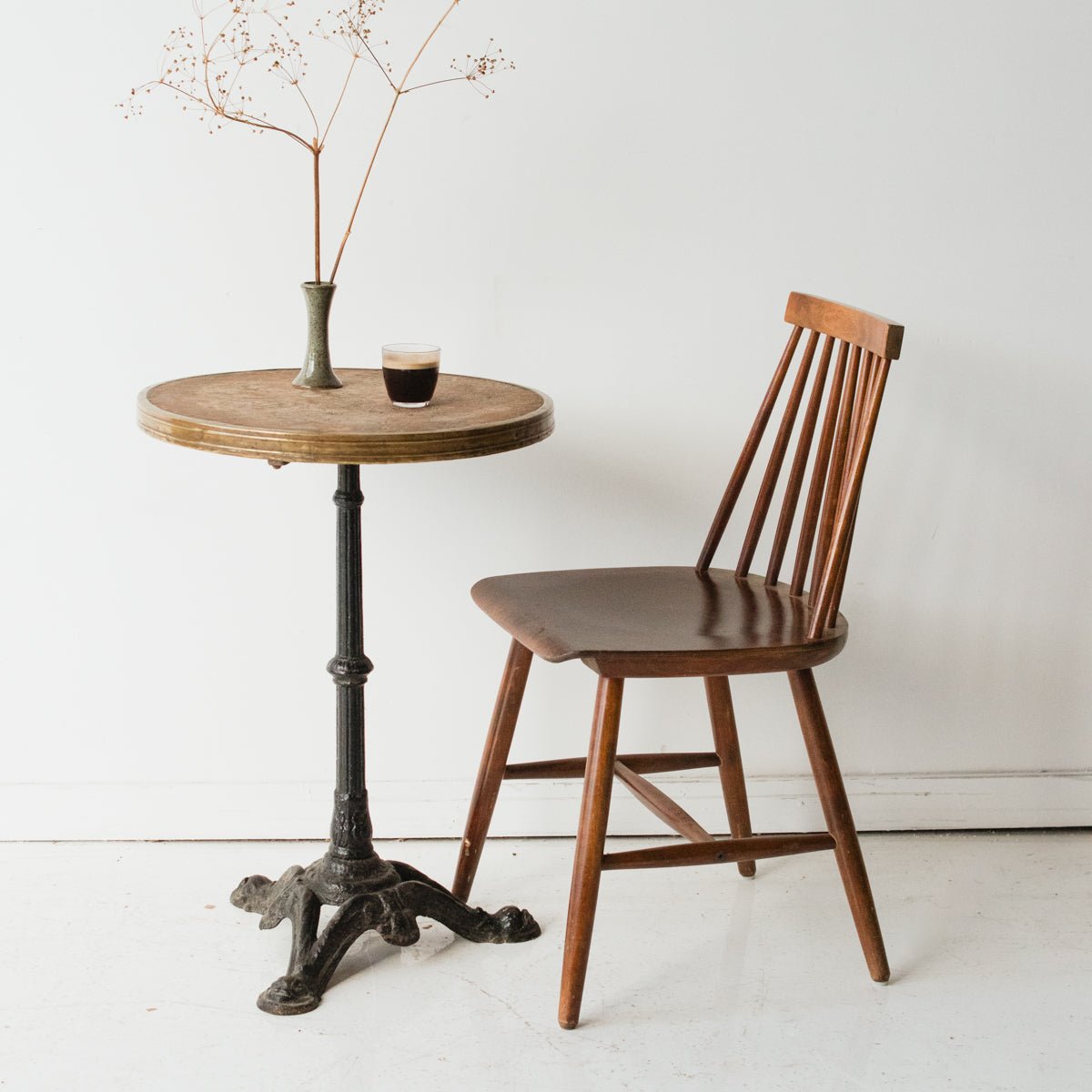 Vintage Parisian Bistro Table - elsie green - furniture