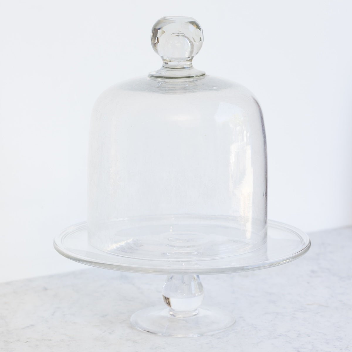 Vintage Pedestal with Glass Dome - elsie green - the french kitchen