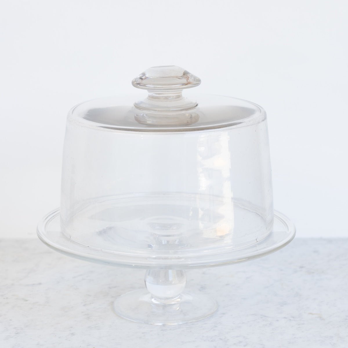 Vintage Pedestal with Glass Dome - elsie green - the french kitchen