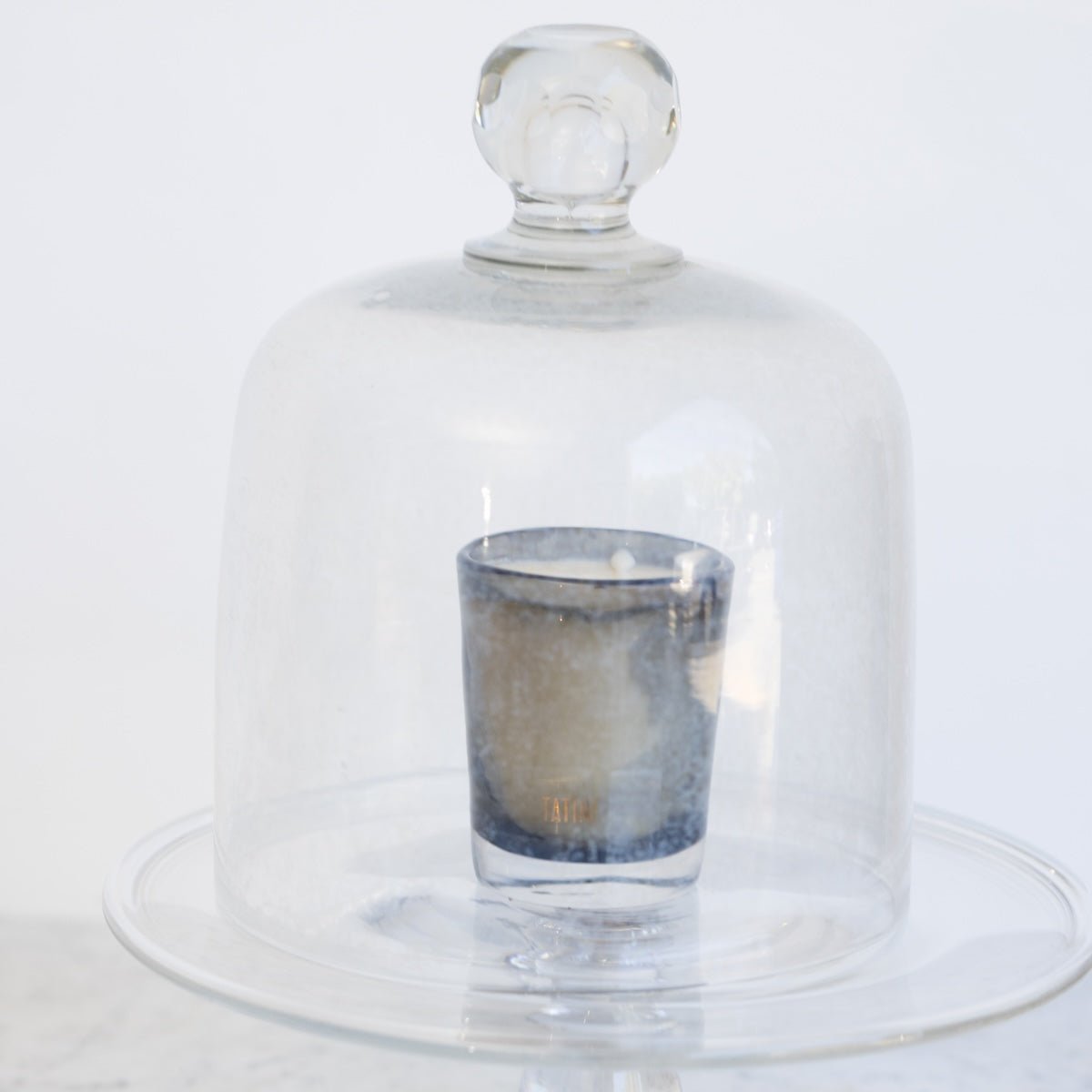 Vintage Pedestal with Glass Dome - elsie green - the french kitchen