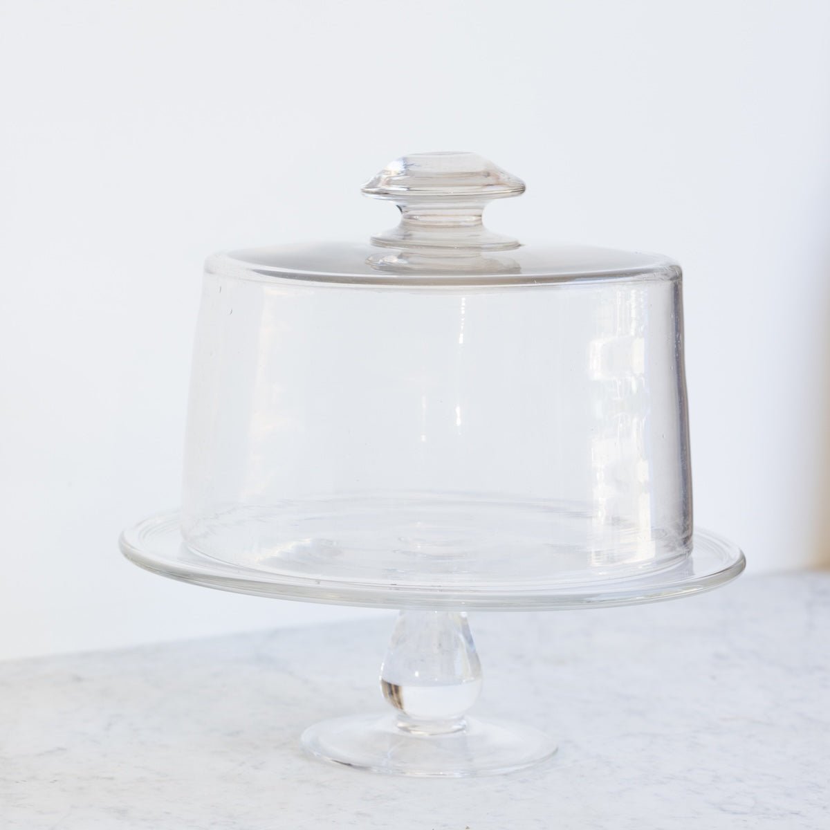 Vintage Pedestal with Glass Dome - elsie green - the french kitchen