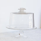 Vintage Pedestal with Glass Dome - elsie green - the french kitchen